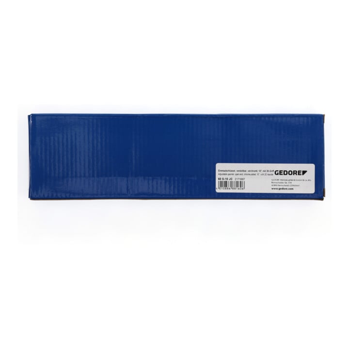 Clé à fourche Gedore 10", réglable, chromée avec poignée 2K