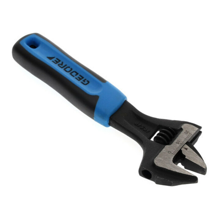 Clé à fourche Gedore 6", réglable, phosphatée avec manche en plastique