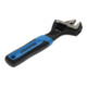 Clé à fourche Gedore 6", réglable, phosphatée avec manche en plastique