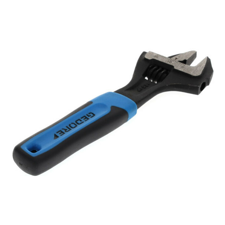 Clé à fourche Gedore 6", réglable, phosphatée avec manche en plastique