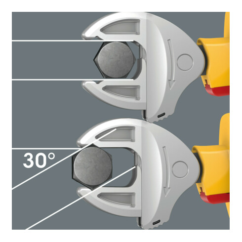 Wera 6004 Joker VDE M Clé à fourche VDE isolée, auto-ajustable