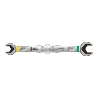 Clé à fourches Joker 10 x 13 mm L. 167 mm chromé WERA