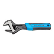 Clé à fourche Gedore, réglable, phosphatée avec manche en plastique