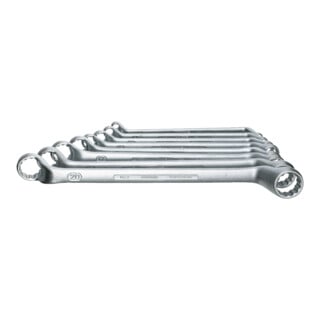 Clé à œil Gedore à double extrémité, jeu de 8 pièces, 6-22 mm, profondément décalée