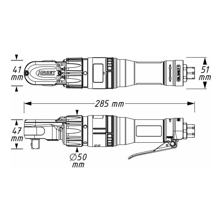 Clé à rochets de haute capacité 9022-360 HAZET
