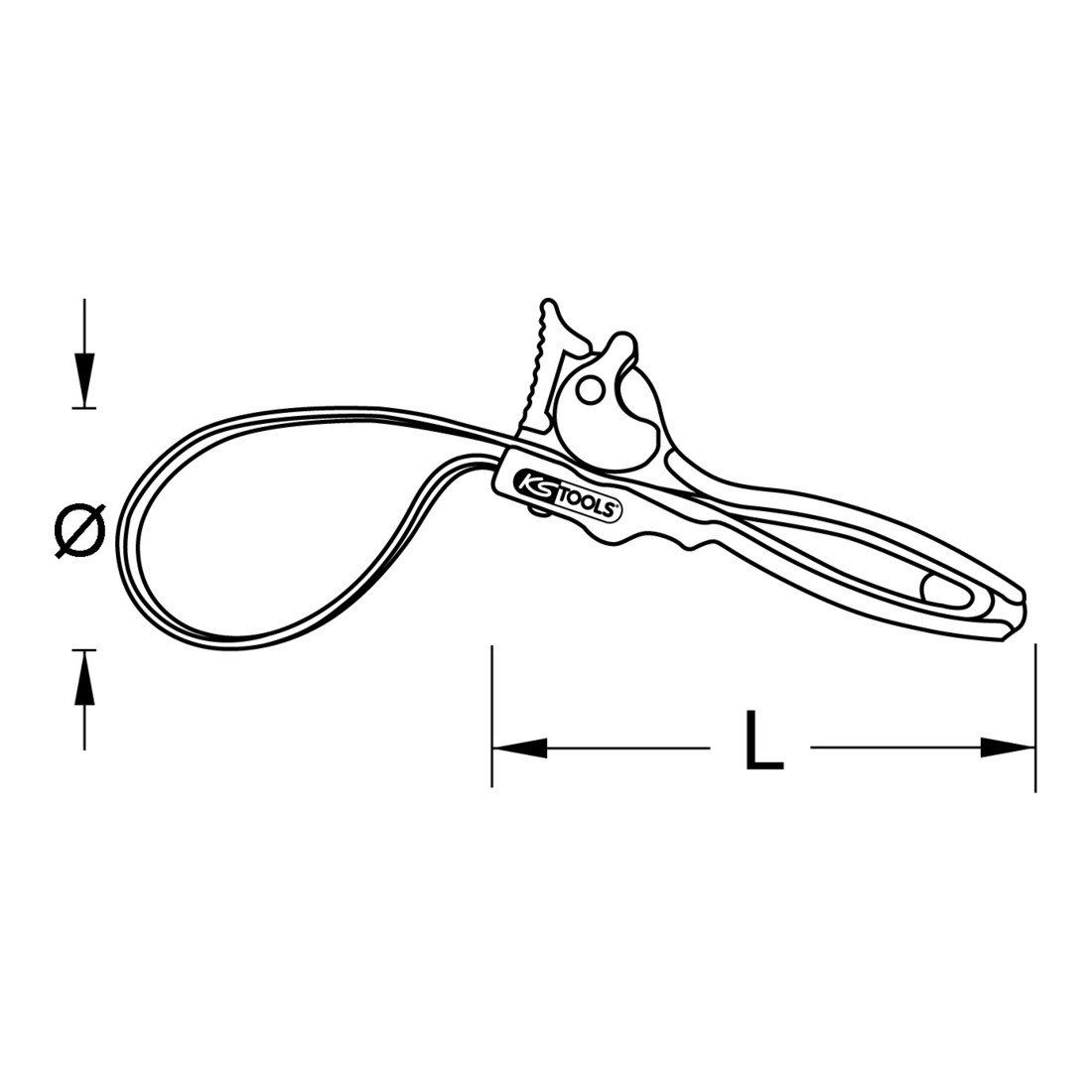 Clé à sangle Ø 140mm