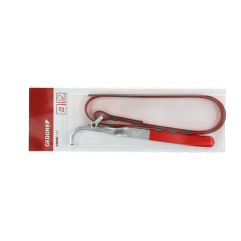 Gedore red Clé à sangle, Ø 200 mm, bande tissée 15 mm, en acier chrome-vanadium