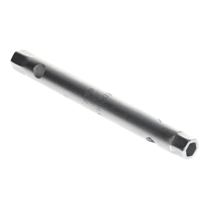 Clé à tube double 26 R ouv. de clé 6 x 7 mm L. 110 mm perçages-D. 5,5 mm chromé GEDORE