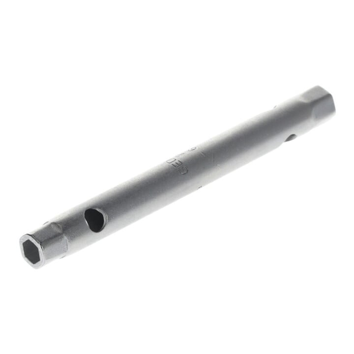 Clé à tube double 26 R ouv. de clé 6 x 7 mm L. 110 mm perçages-D. 5,5 mm chromé GEDORE