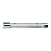 Clé à tube double 626 ouv. de clé 17 x 19 mm L. 165 mm massif perçages-D. 1