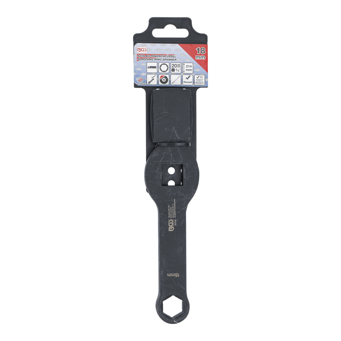 BGS Clé polygonale à frapper hexagonale avec 2 surfaces de frappe