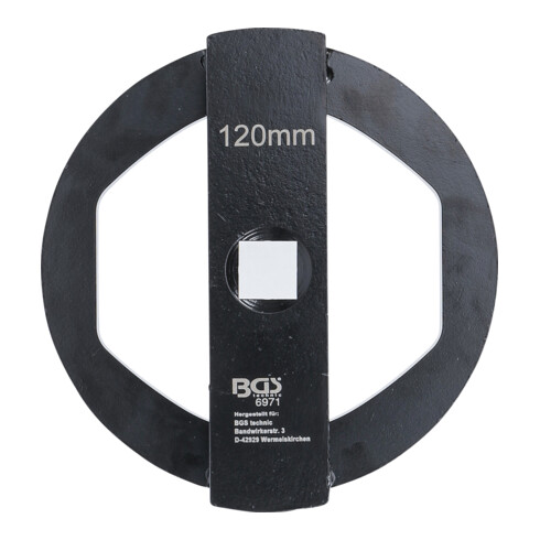 Clé de boulon/bouchon d’essieu arrière BGS pour essieux BPW, 120 mm
