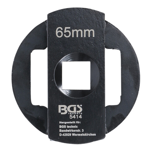 Clé de boulon/bouchon d’essieu arrière BGS pour essieux BPW, 65 mm