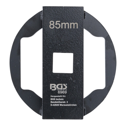 Clé de boulon/bouchon d’essieu BGS pour essieu avant BPW 13 t, 85 mm