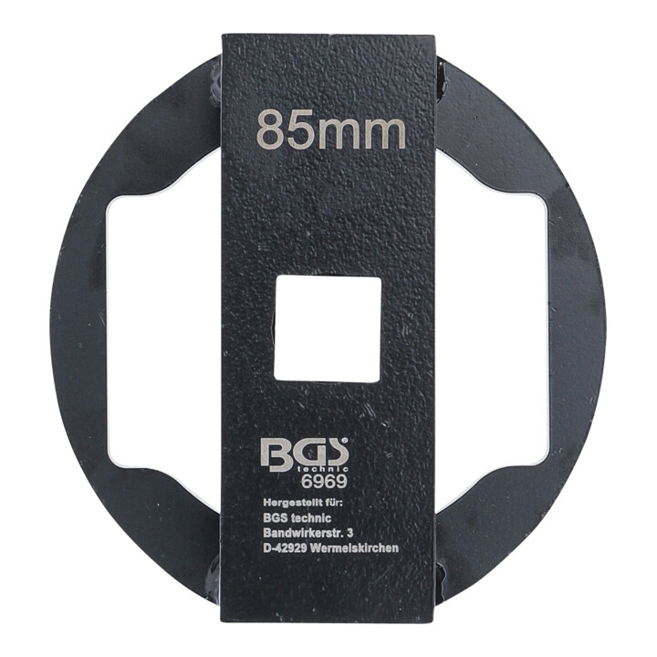 Clé de boulon/bouchon d’essieu BGS pour essieu avant BPW 13 t, 85 mm