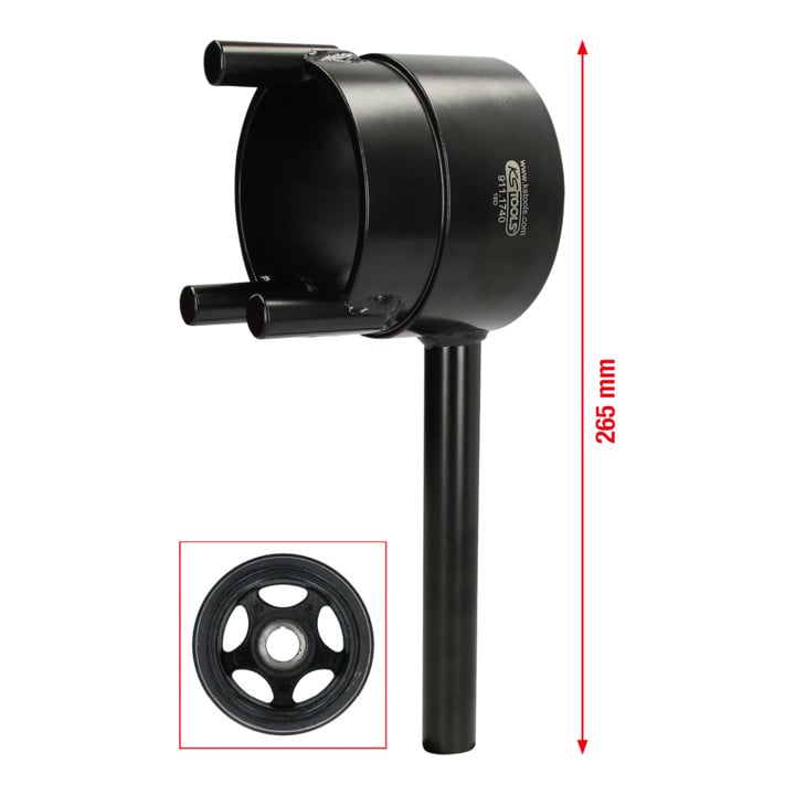 Clé de contrepoids pour poulie de courroie KS Tools pour Mercedes, 265 mm