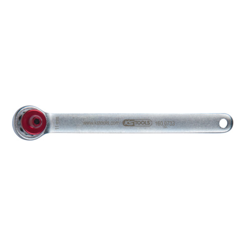 Clé de purge de frein KS Tools, extra courte, 11 mm, rouge