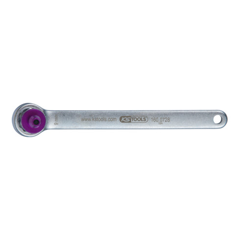 Clé de purge de frein KS Tools, extra courte, 9 mm, violette