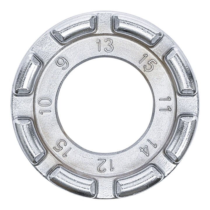 Clé de rayons 7 tailles pour tendeurs de rayon 9G - 15G BGS