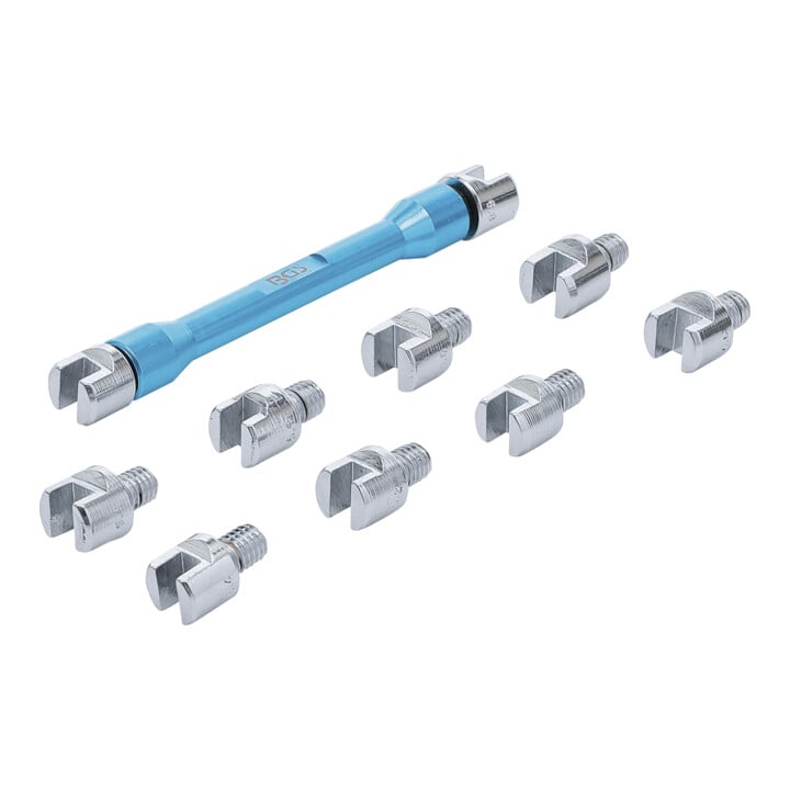 Clé de rayons têtes échangeables pour motocyclettes 10 pièces BGS