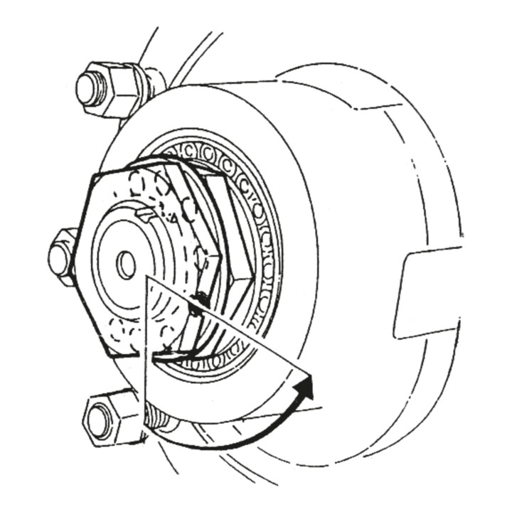 Clé d'écrou d'essieu pour SAF 85 mm, Ø 118 mm KS Tools