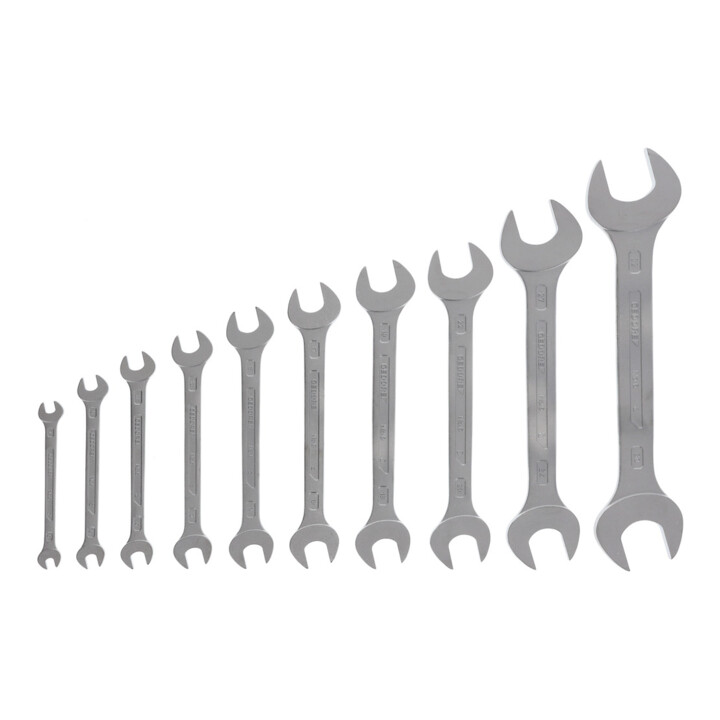 Clé double à fourche Gedore, jeu de 10 pièces 6-32 mm