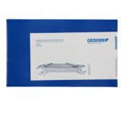 Clé double à fourche Gedore, jeu de 10 pièces 6-32 mm-4