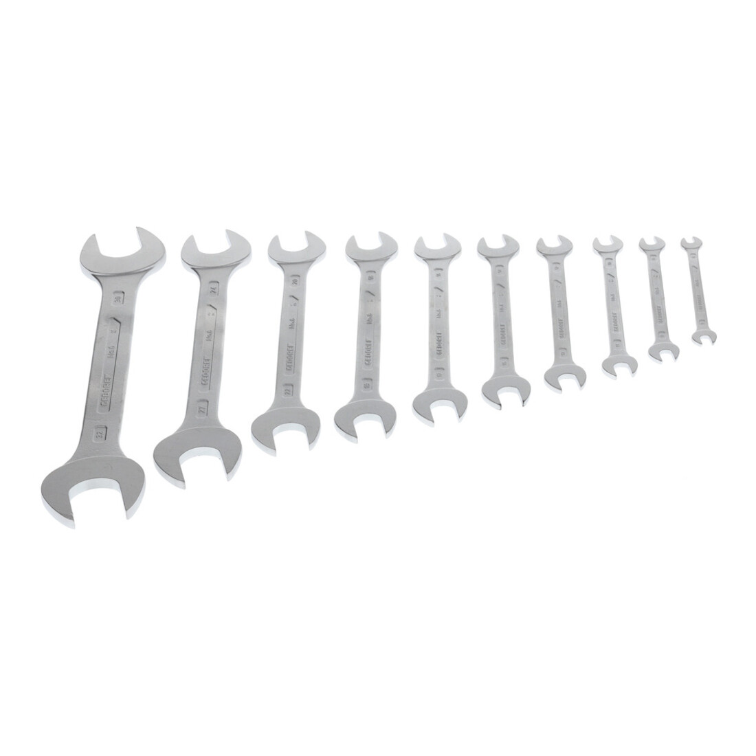 Clé double à fourche Gedore, jeu de 10 pièces 6-32 mm