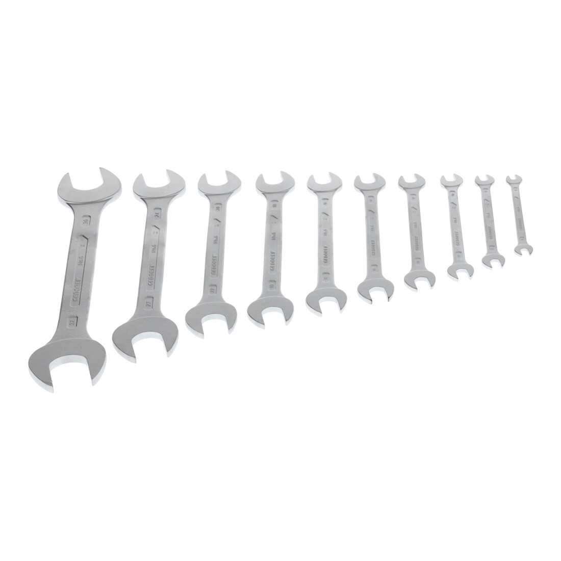 Clé double à fourche Gedore, jeu de 10 pièces 6-32 mm