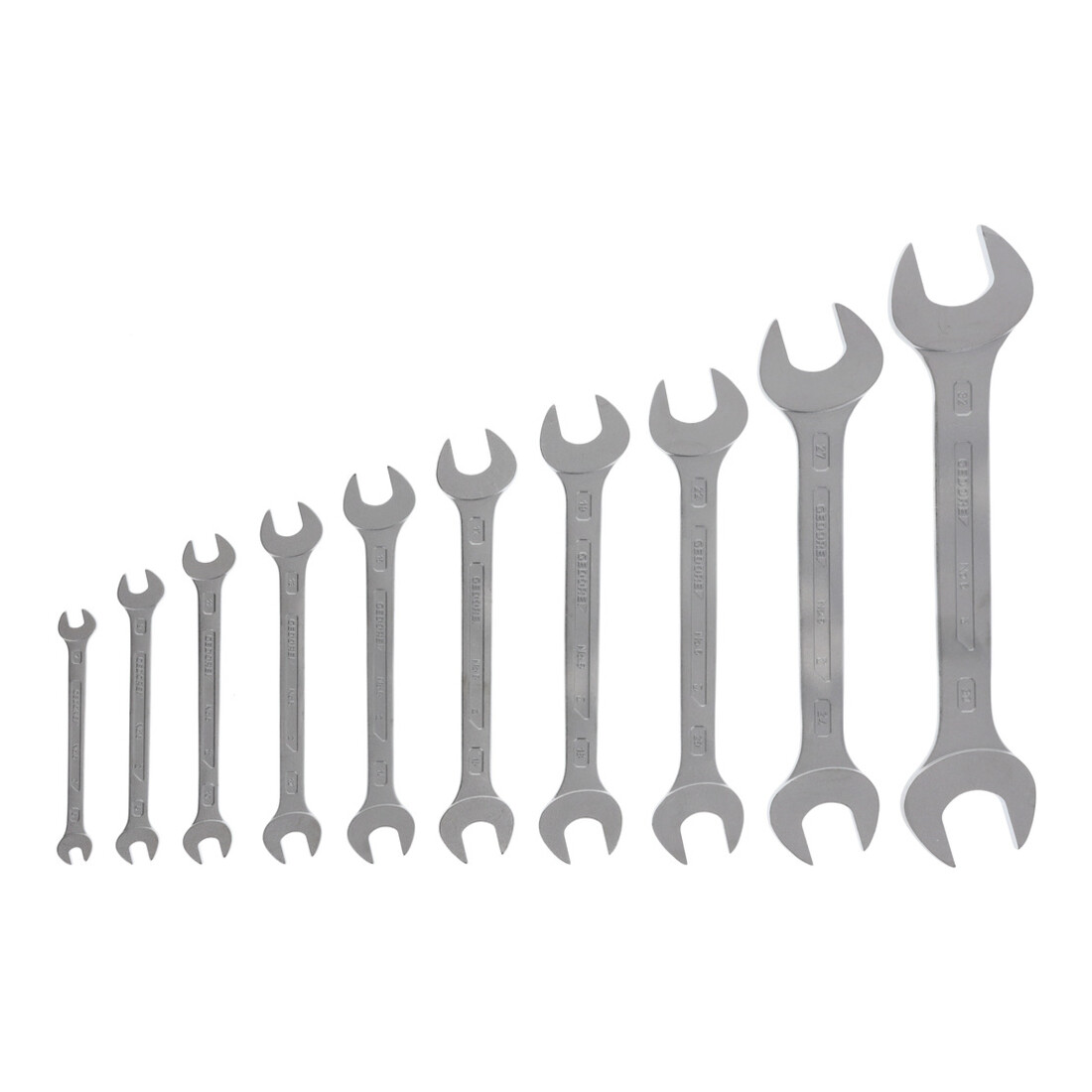 Clé double à fourche Gedore, jeu de 10 pièces 6-32 mm