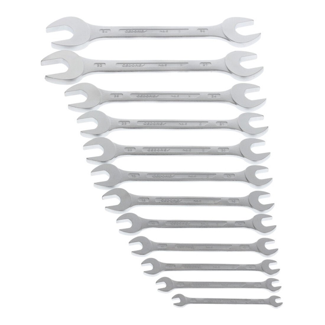Clé double à fourche Gedore, jeu de 12 pièces 6-34 mm