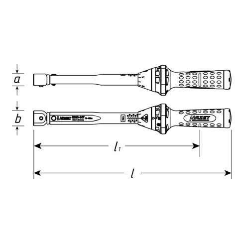 Clé dynamométrique 5290-3CT 10 – 60 Nm HAZET