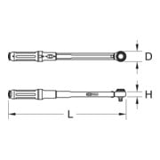 Clé dynamométrique à cliquet de précision ULTIMATE KS Tools Bouton rotatif de clé dynamométrique 1/4", 1-25Nm-4