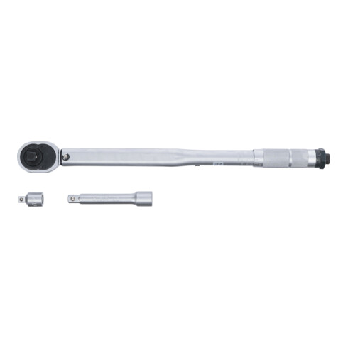 Clé dynamométrique + adaptateur + rallonge mâle 12,5 mm (1/2") 28 - 210 Nm BGS