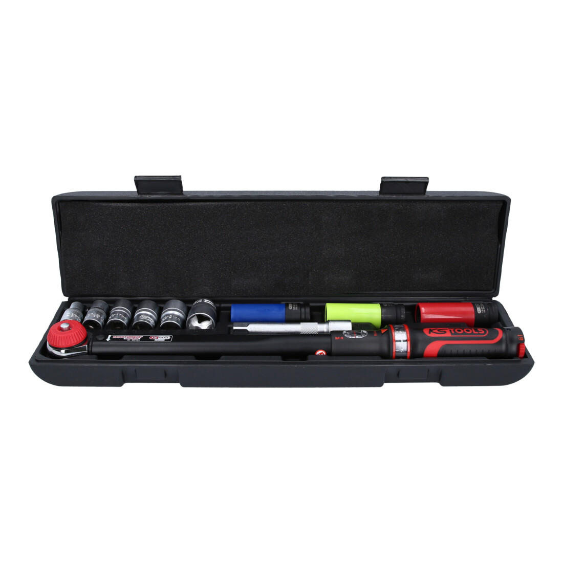 Clé dynamométrique ERGOTORQUEprecision KS Tools avec trousse, 20-200Nm, 11 pcs