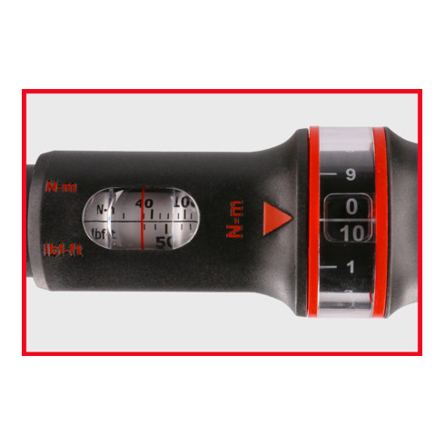KS Tools Clé dynamométrique à cliquet ERGOTORQUEprecision 1/2" avec bouton rotatif