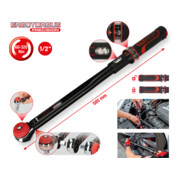 Clé dynamométrique KS Tools à cliquet de précision ERGOTORQUE avec bouton rotatif 1/2″