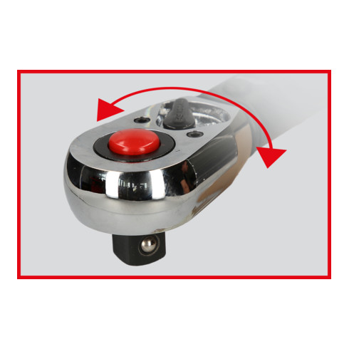 Clé dynamométrique KS Tools 1/4" ERGOTORQUE®precision 5-25Nm