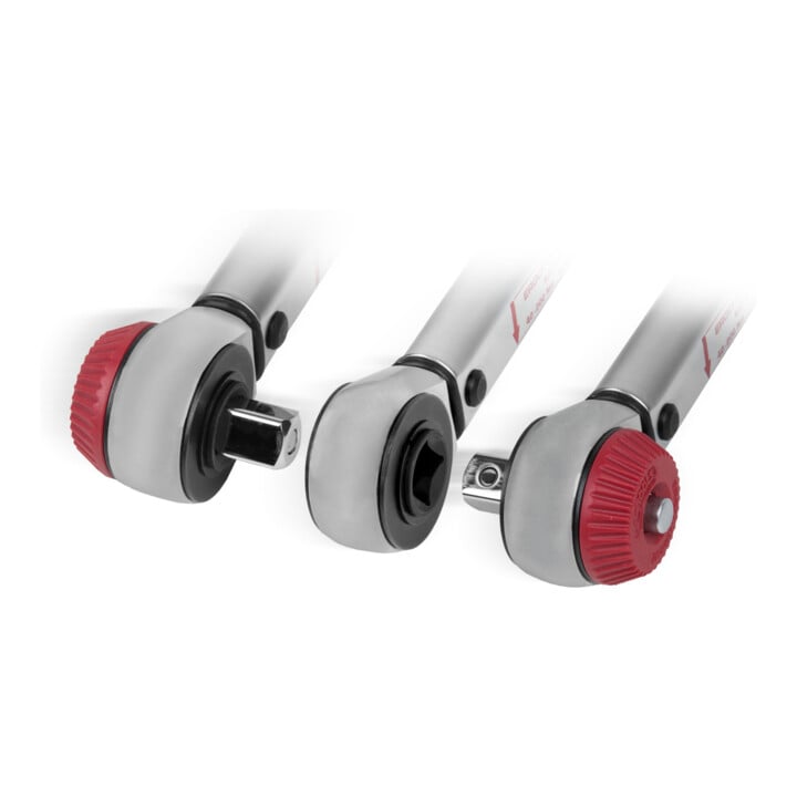 Clé dynamométrique KS Tools ERGOTORQUE®precision 1/2" 40-200 Nm à cliquet réversible Quick-Lock