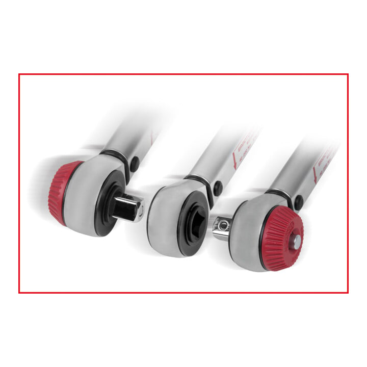 Clé dynamométrique KS Tools ERGOTORQUE®precision 1/2" 40-200 Nm à cliquet réversible Quick-Lock