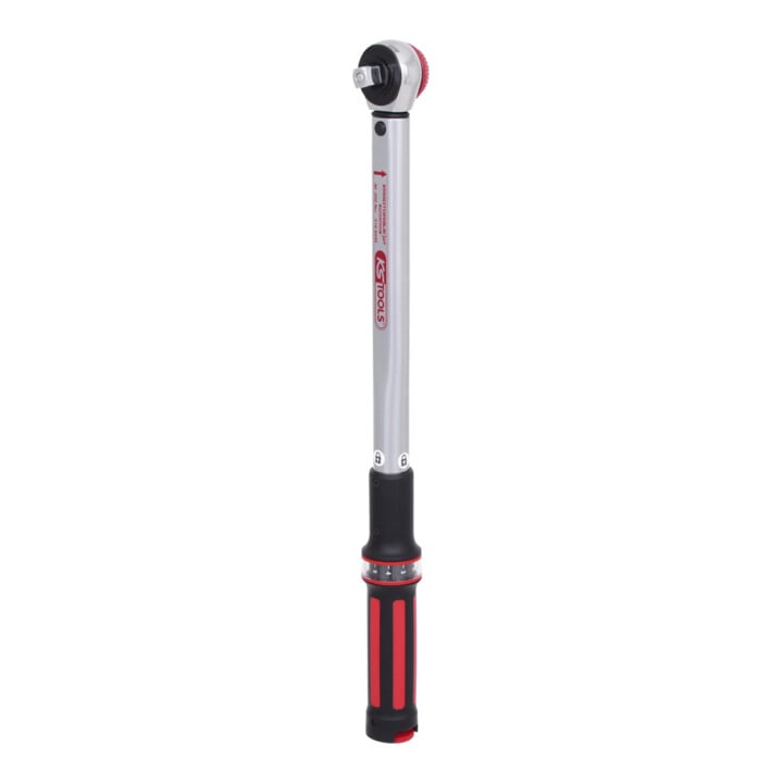 Clé dynamométrique KS Tools ERGOTORQUE®precision 1/2" 40-200 Nm à cliquet réversible Quick-Lock