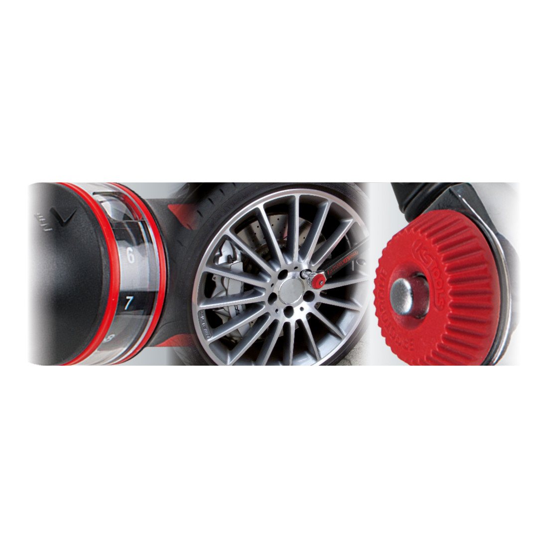 Clé dynamométrique KS Tools ERGOTORQUE®precision 1/2" 40-200 Nm à cliquet réversible Quick-Lock