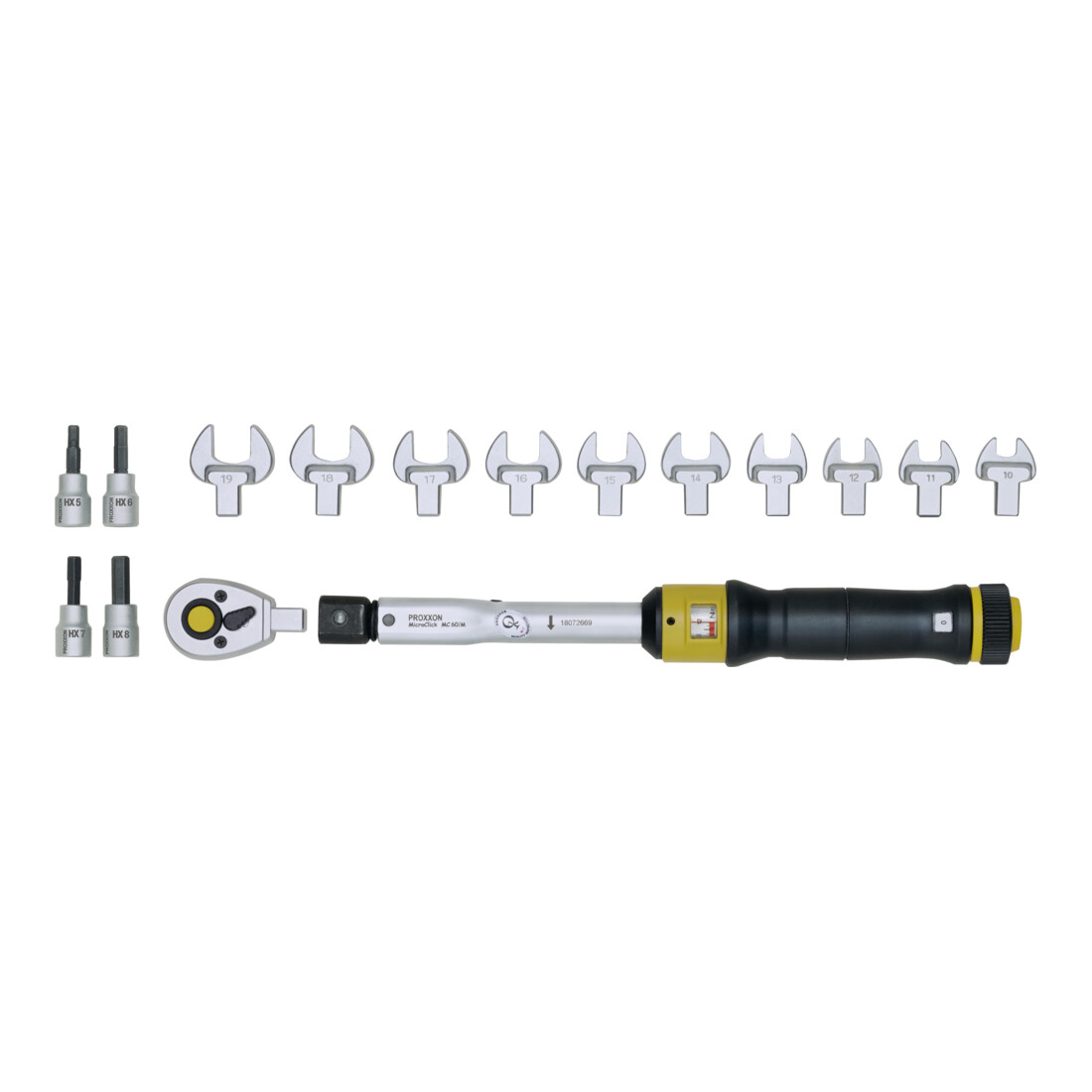 Clé dynamométrique Proxxon MicroClick 60-Multi, 12 - 60 Nm, 3/8 pouce