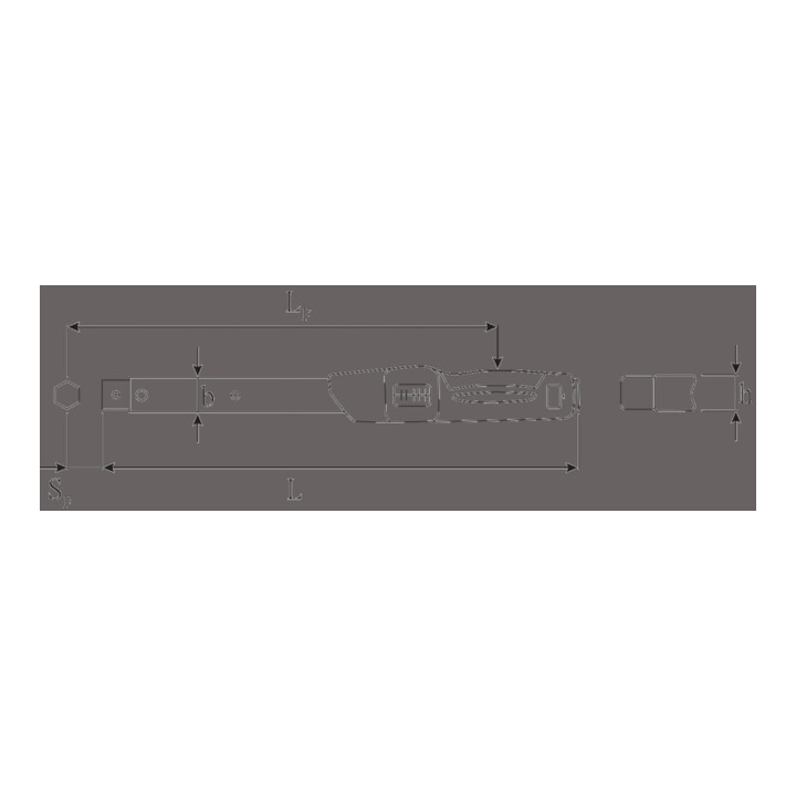 Clé dynamométrique Stahlwille QuickSelect avec sécurité, sans embout 50 N·m