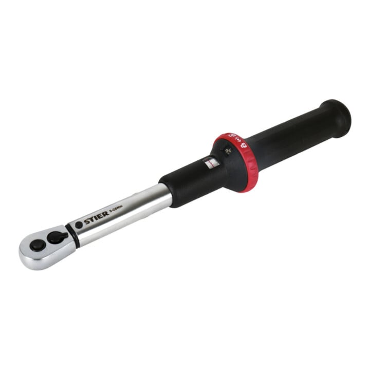 Set Stier Clé dynamométrique à cliquet réversible 1/4'' + STIER Jeu de clés à douille 1/4''