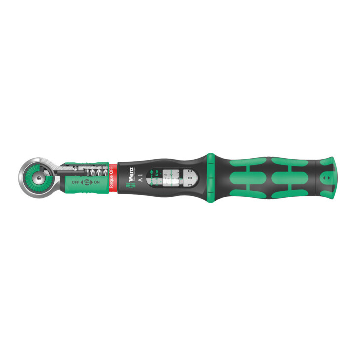 Clé dynamométrique Wera Safe-Torque A 1 avec carré d'entraînement 1/4", 2-12 Nm, 1/4" x 2-12 Nm