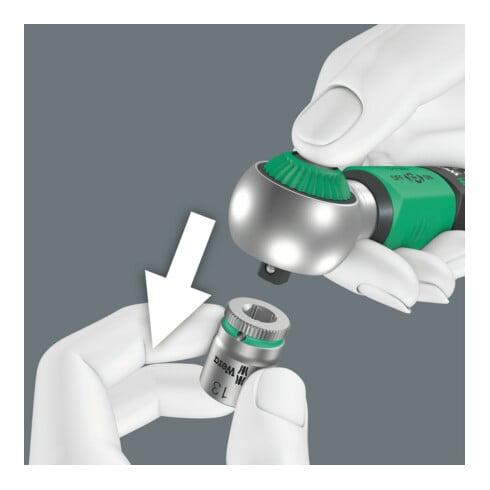 Clé dynamométrique Wera Safe-Torque A 1 avec carré d'entraînement 1/4", 2-12 Nm, 1/4" x 2-12 Nm