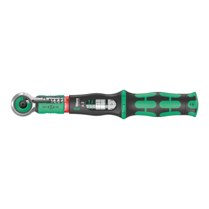 Clé dynamométrique Wera Safe-Torque A 2 avec entraînement hexagonal 1/4", 2-12 Nm, 2-12 Nm
