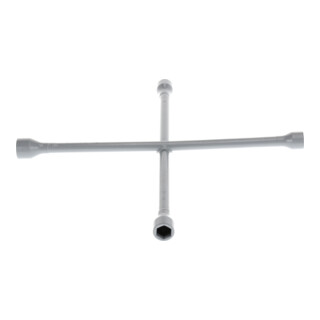 Clé en croix 28 PU voit. 17x19x21mmx11/16po. taille 420 x 420 mm acier CV GEDORE