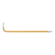 Clé mâle coudée six pans à double embout sphérique, XL, 7 mm, jaune zinc KS Tools